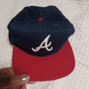 Navy and Red Baseball Cap One Size